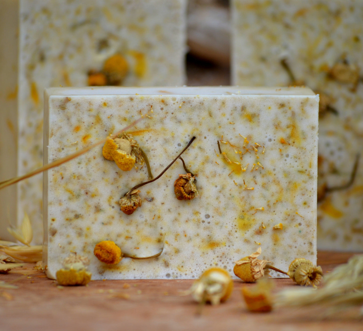 Natural Chamomile & Oatmeal Soap.
