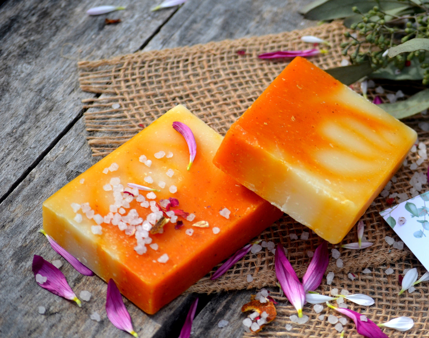 Natural Orange Soap.