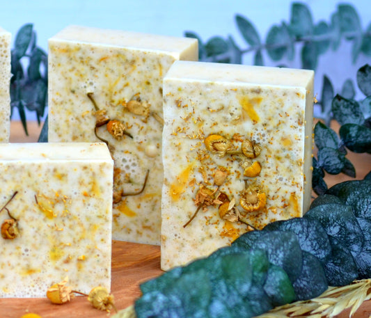 Natural Chamomile & Oatmeal Soap.