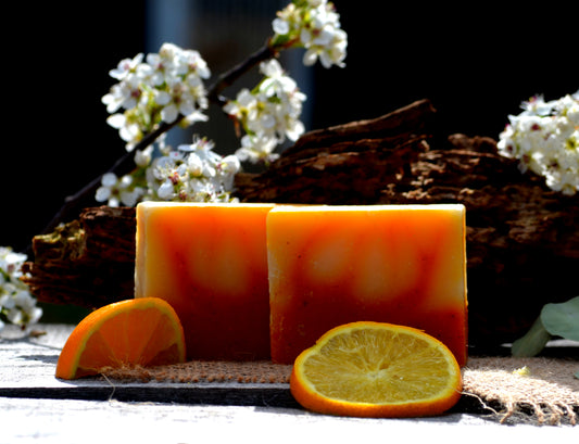 Natural Orange Soap.