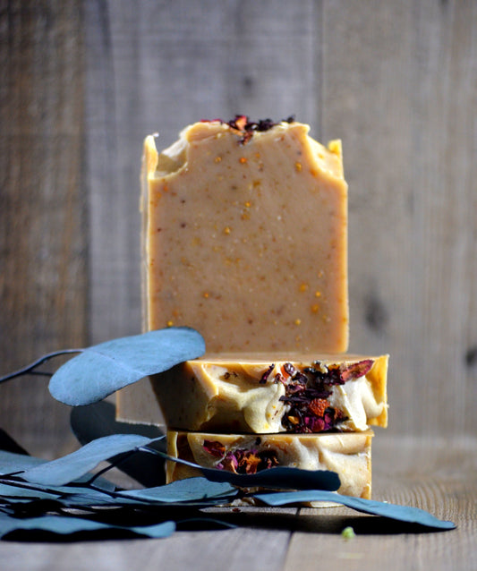 Natural Orange & Cocoa Soap.